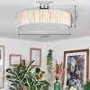 Foggia Deckenleuchte 50 cm Nickel-Matt, 3-flammig