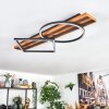 Pompu Deckenleuchte LED Naturfarben, Schwarz, 1-flammig