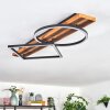 Pompu Deckenleuchte LED Naturfarben, Schwarz, 1-flammig