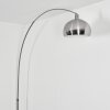 Baloca Bogenlampe 30 cm Nickel-Matt, Schwarz, 1-flammig