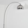 Baloca Bogenstehlampe 30 cm Nickel-Matt, Schwarz, 1-flammig