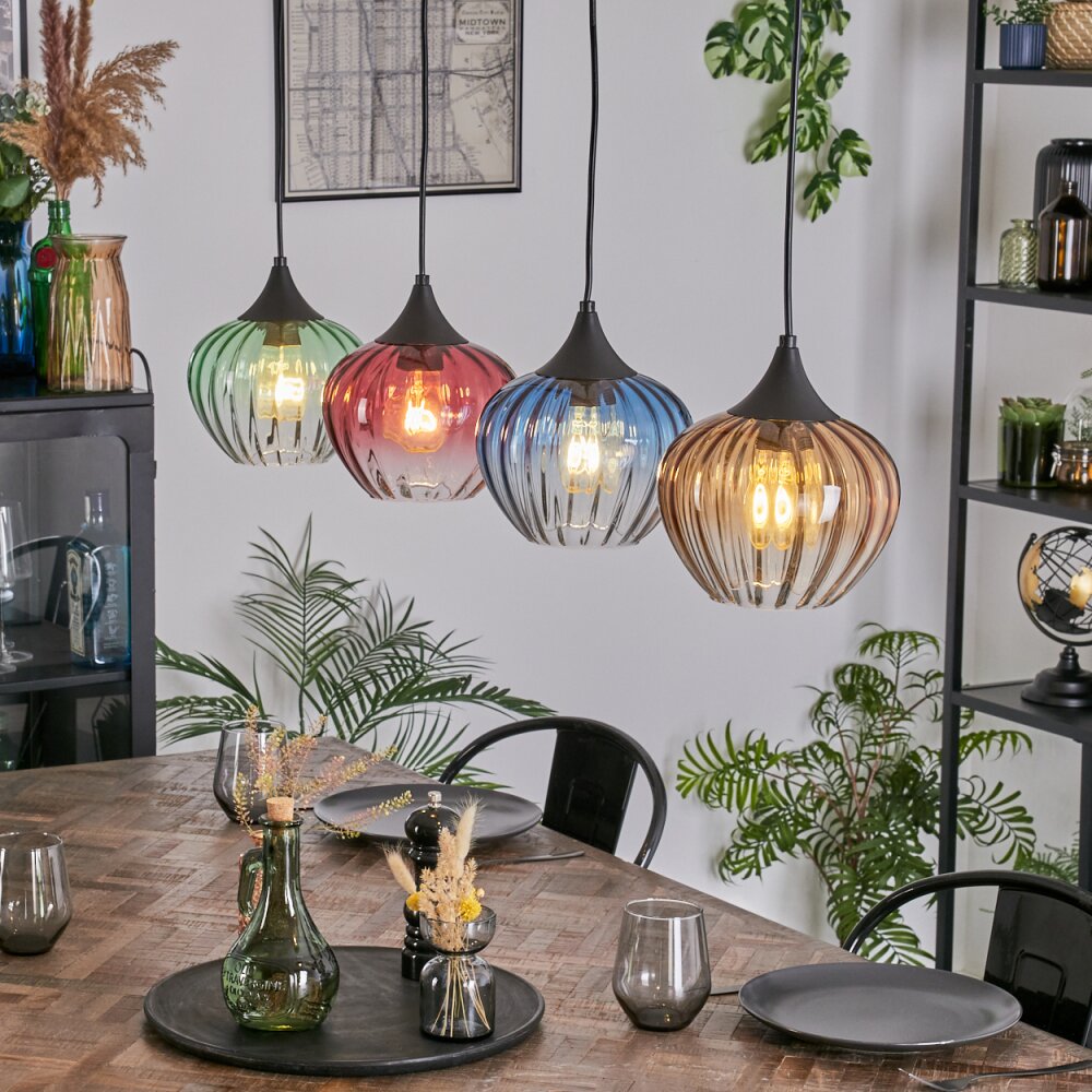 Cem Hängeleuchte Blau, Gelb, Grün, Klar, Rot, 4-flammig main product photo