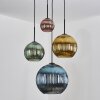 Koyoto Hängeleuchte Glas 15 cm, 20 cm, 25 cm, 30 cm Blau, Gold, Grün, Kupferfarben, 4-flammig