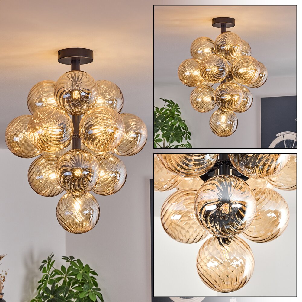 Chehalis Deckenleuchte LED Bernsteinfarben, 13-flammig main product photo