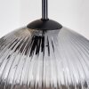 Ripoll Hängeleuchte Glas 25 cm Bernsteinfarben, Klar, Rauchfarben, 5-flammig