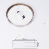 Finsrud Deckenleuchte LED Nickel-Matt, 1-flammig