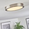 Finsrud Deckenleuchte LED Nickel-Matt, 1-flammig