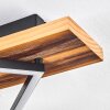 Pompu Deckenleuchte LED Holz dunkel, Schwarz, 1-flammig