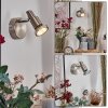 Firan Wandleuchte LED Chrom, Nickel-Matt, 1-flammig