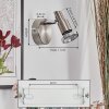 Firan Wandleuchte LED Chrom, Nickel-Matt, 1-flammig