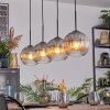 Koyoto Hängeleuchte Glas 20 cm Klar, Rauchfarben, 4-flammig