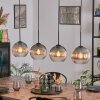 Koyoto Hängeleuchte Glas 20 cm Klar, Rauchfarben, 4-flammig