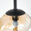 Chehalis Deckenleuchte Glas 12 cm Bernsteinfarben, Klar, 5-flammig