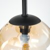 Chehalis Deckenleuchte Glas 12 cm Bernsteinfarben, Klar, Rauchfarben, 5-flammig