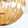 Chehalis Deckenleuchte Glas 10 cm, 12 cm, 15 cm Bernsteinfarben, 5-flammig