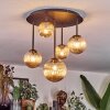 Chehalis Deckenleuchte Glas 10 cm, 12 cm, 15 cm Bernsteinfarben, 5-flammig