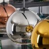 Koyoto Hängeleuchte Glas 20 cm Gold, Klar, Kupferfarben, Rauchfarben, 4-flammig