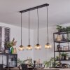 Koyoto Hängeleuchte Glas 15 cm Bernsteinfarben, Klar, 4-flammig