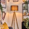 Soungou Stehleuchte 38 cm Holz dunkel, Schwarz, 1-flammig