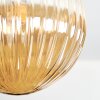 Chehalis Deckenleuchte Glas 15 cm Bernsteinfarben, Klar, Rauchfarben, 5-flammig
