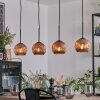 Ripoll Hängeleuchte Glas 15 cm Kupferfarben, 4-flammig