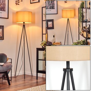 Soungou Stehleuchte 38 cm Schwarz, 1-flammig