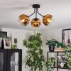 Ripoll Deckenleuchte Glas 15 cm Gold, Klar, 3-flammig