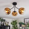 Ripoll Deckenleuchte Glas 15 cm Gold, Klar, 3-flammig