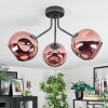 Ripoll Deckenleuchte Glas 15 cm Kupferfarben, 3-flammig