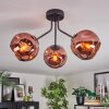 Ripoll Deckenleuchte Glas 15 cm Kupferfarben, 3-flammig