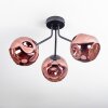 Ripoll Deckenleuchte Glas 15 cm Kupferfarben, 3-flammig