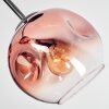 Ripoll Deckenleuchte Glas 15 cm Klar, Kupferfarben, 3-flammig