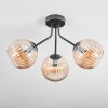 Koyoto Deckenleuchte Glas 15 cm Bernsteinfarben, 3-flammig