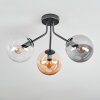 Gastor Deckenleuchte Glas 15 cm Bernsteinfarben, Klar, Rauchfarben, 3-flammig