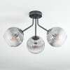 Koyoto Deckenleuchte Glas 15 cm Klar, Rauchfarben, 3-flammig