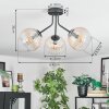 Koyoto Deckenleuchte Glas 15 cm Bernsteinfarben, Klar, 3-flammig