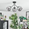Ripoll Deckenleuchte Glas 15 cm Rauchfarben, 3-flammig