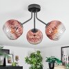 Ripoll Deckenleuchte Glas 15 cm Klar, Kupferfarben, 3-flammig