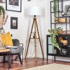 Soungou Stehleuchte 38 cm Braun, Naturfarben, Schwarz, 1-flammig