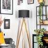 Soungou Stehleuchte 38 cm Naturfarben, Schwarz, 1-flammig