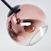 Koyoto Deckenleuchte Glas 15 cm Klar, Kupferfarben, 3-flammig