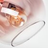Koyoto Deckenleuchte Glas 15 cm Klar, Kupferfarben, 5-flammig