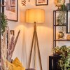 Soungou Stehleuchte 38 cm Naturfarben, Nickel-Matt, 1-flammig