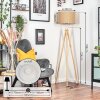 Soungou Stehleuchte 38 cm Chrom, Naturfarben, 1-flammig