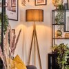 Soungou Stehleuchte 38 cm Naturfarben, Nickel-Matt, 1-flammig
