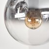 Gastor Deckenleuchte Glas 15 cm Klar, Rauchfarben, 9-flammig