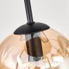 Gastor Deckenleuchte Glas 15 cm Bernsteinfarben, Klar, Rauchfarben, 9-flammig