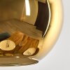 Koyoto Hängeleuchte Glas 30 cm Gold, Schwarz, 1-flammig