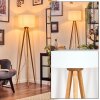 Soungou Stehleuchte 38 cm Naturfarben, Weiß, 1-flammig