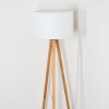 Soungou Stehleuchte 38 cm Naturfarben, Weiß, 1-flammig